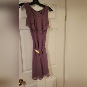 H & M purple chiffon dress